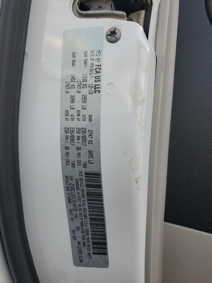 2020 Chrysler Voyager VIN 2C4RC1DG7LR144733 Copart auction photo, rear end / front end damage thumbnail 13