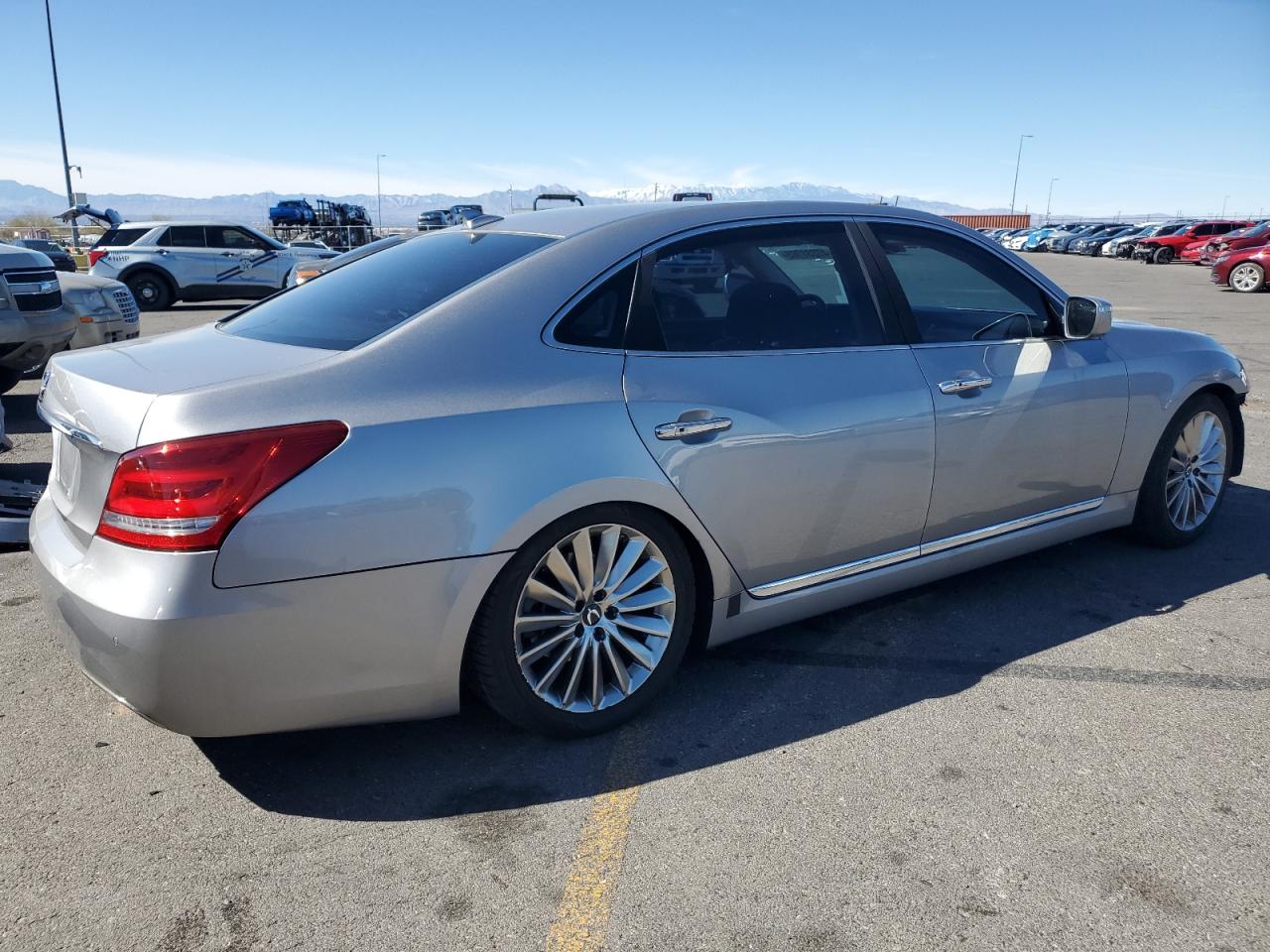 2014 Hyundai Equus VIN KMHGH4JHXEU076582 Copart auction photo, front end damage thumbnail 3