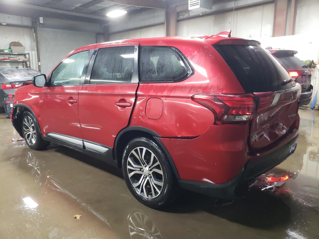2017 Mitsubishi Outlander VIN JA4AD2A32HZ070081 Copart auction photo, front end / rear end damage thumbnail 2