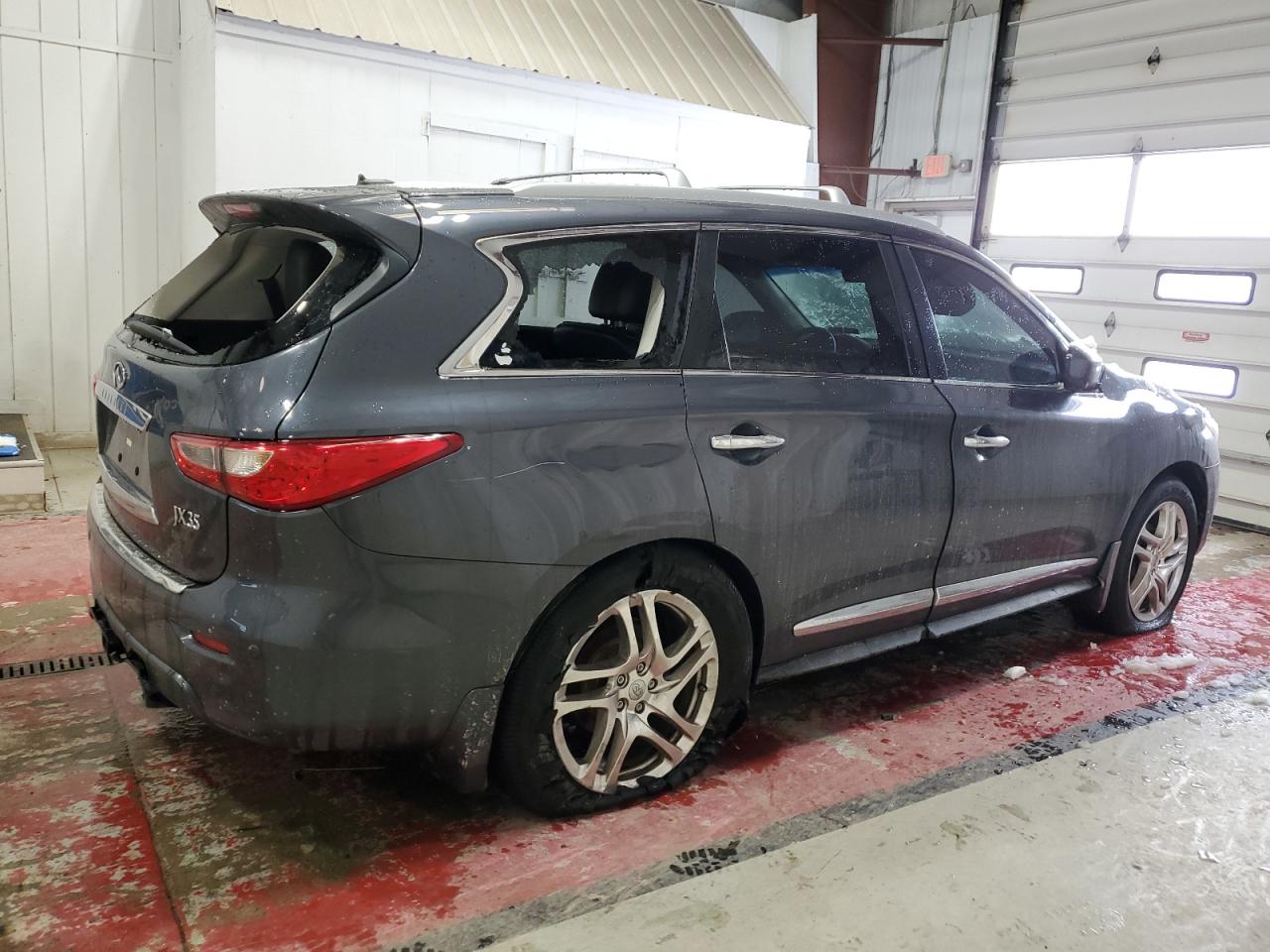 2013 Infiniti JX VIN 5N1AL0MM6DC311649 Copart auction photo, vandalism damage thumbnail 3