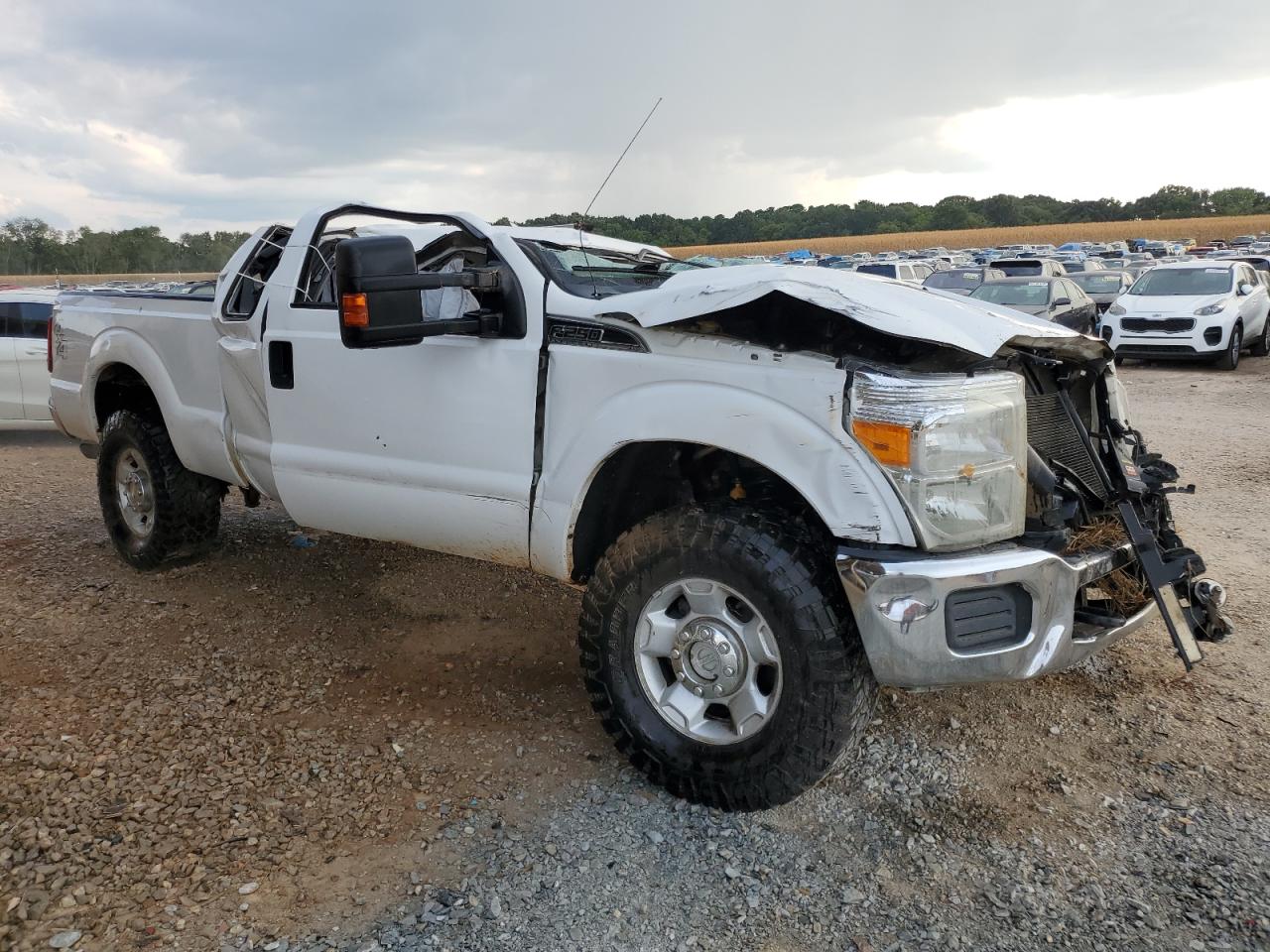 2012 Ford F250 VIN 1FT7X2B62CEA59954 Copart auction photo, rollover damage thumbnail 4