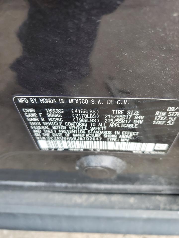 2018 Honda HR-V VIN 3CZRU6H59JM702647 Copart auction photo, front end / rear end damage thumbnail 12