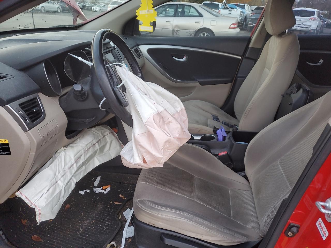 2013 Hyundai Elantra VIN KMHD35LE5DU105723 Copart auction photo, front end damage thumbnail 7