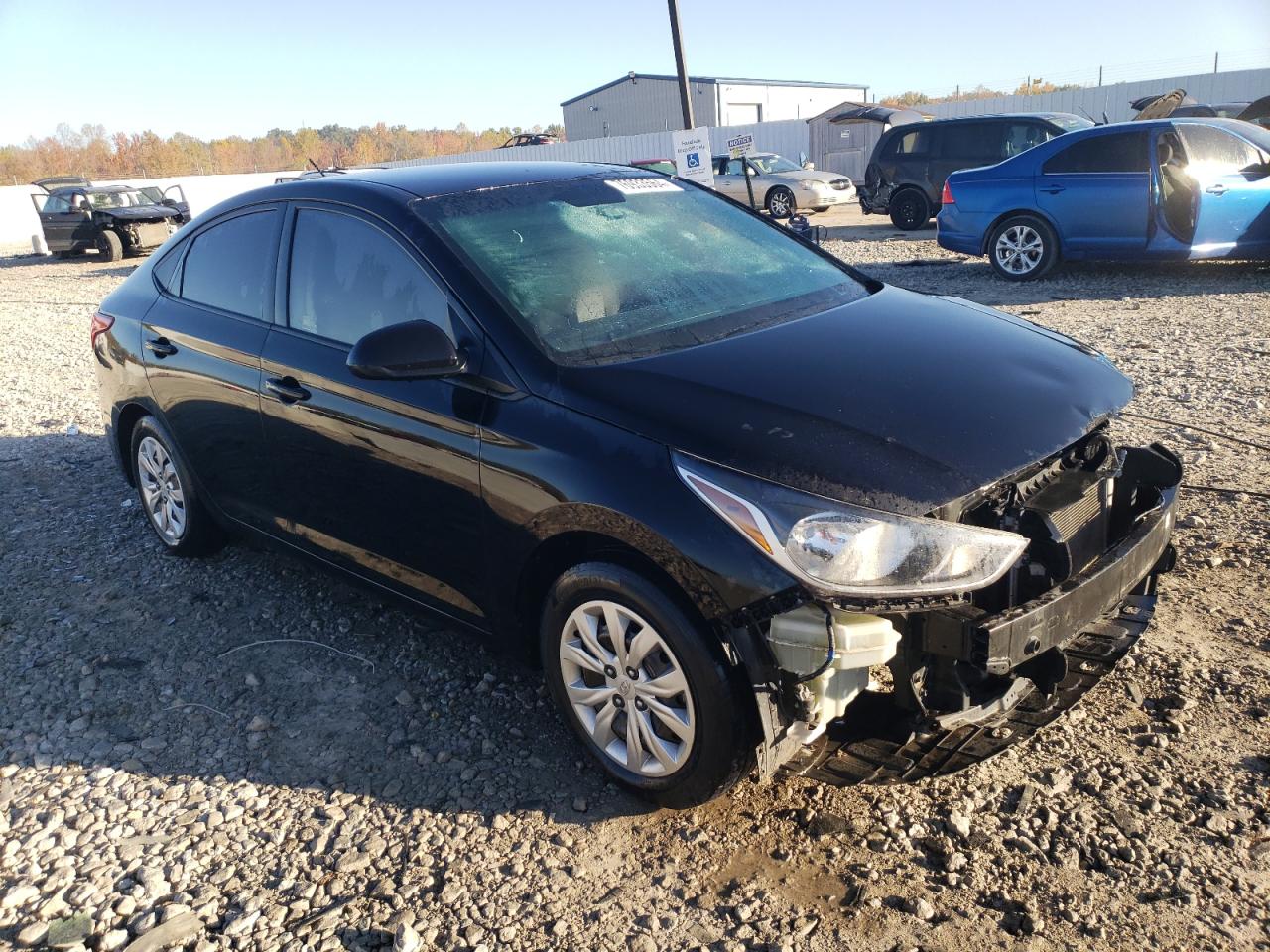 2019 Hyundai Accent VIN 3KPC24A39KE074227 Copart auction photo, front end damage thumbnail 4