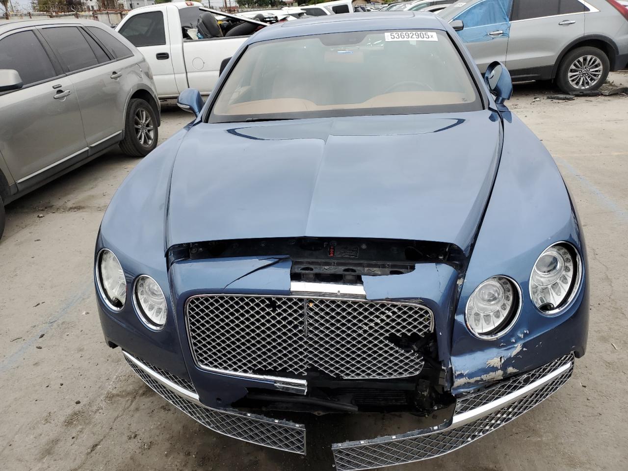 2014 Bentley Flying spur VIN SCBEC9ZA7EC088678 Copart auction photo, front end damage thumbnail 5