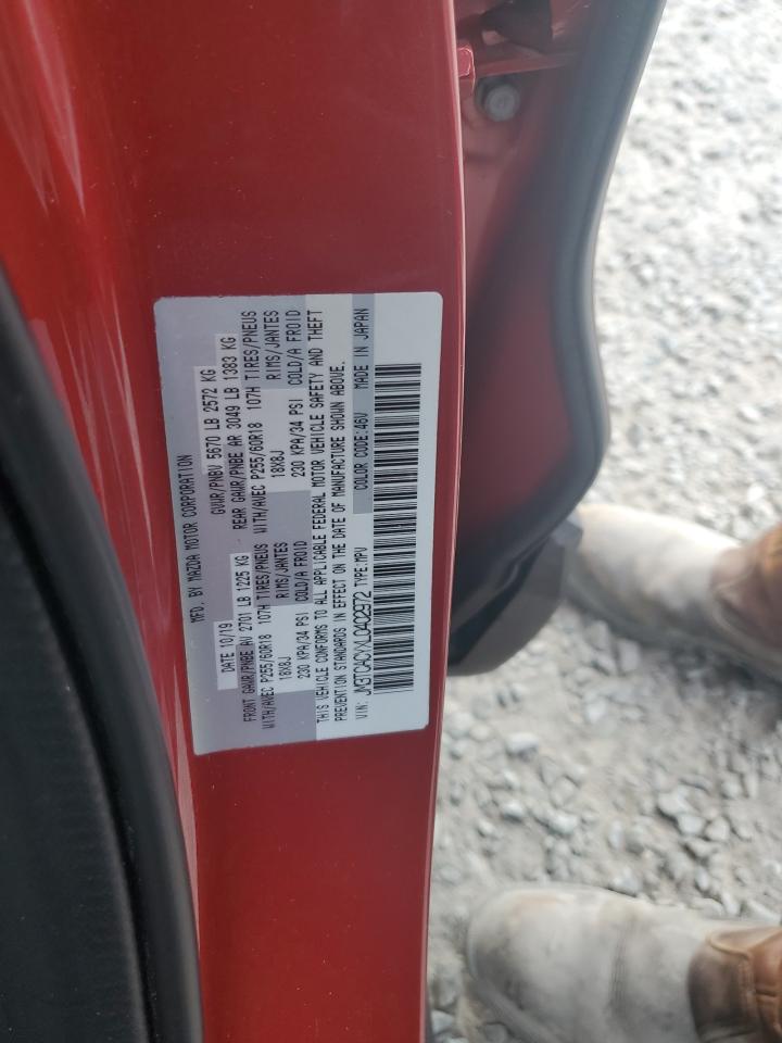 2020 Mazda CX-9 VIN JM3TCACYXL0402972 Copart auction photo, front end / side damage thumbnail 13