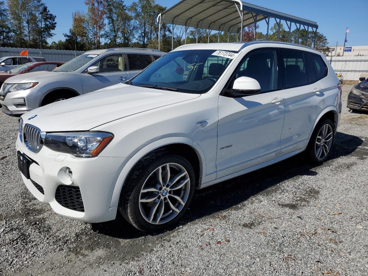 2017 BMW X3 VIN 5UXWX9C39H0T18905