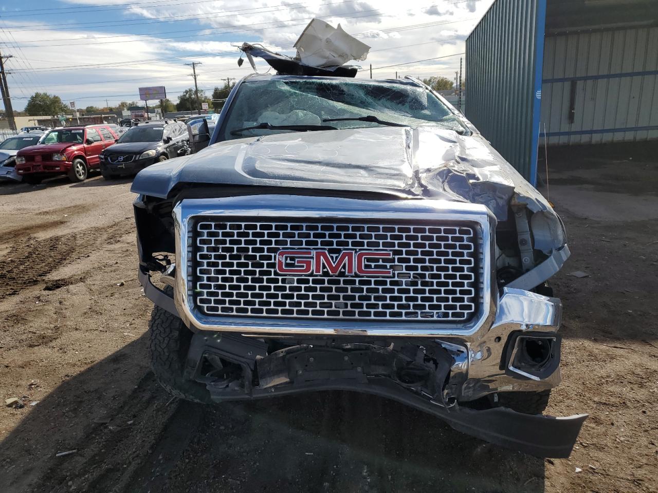 2015 GMC Sierra VIN 1GT12ZE8XFF604369 Copart auction photo, all over / undercarriage damage thumbnail 5