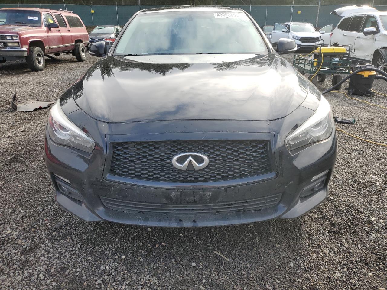 2015 Infiniti Q50 VIN JN1BV7AP7FM331757 Copart auction photo, rear end damage thumbnail 5