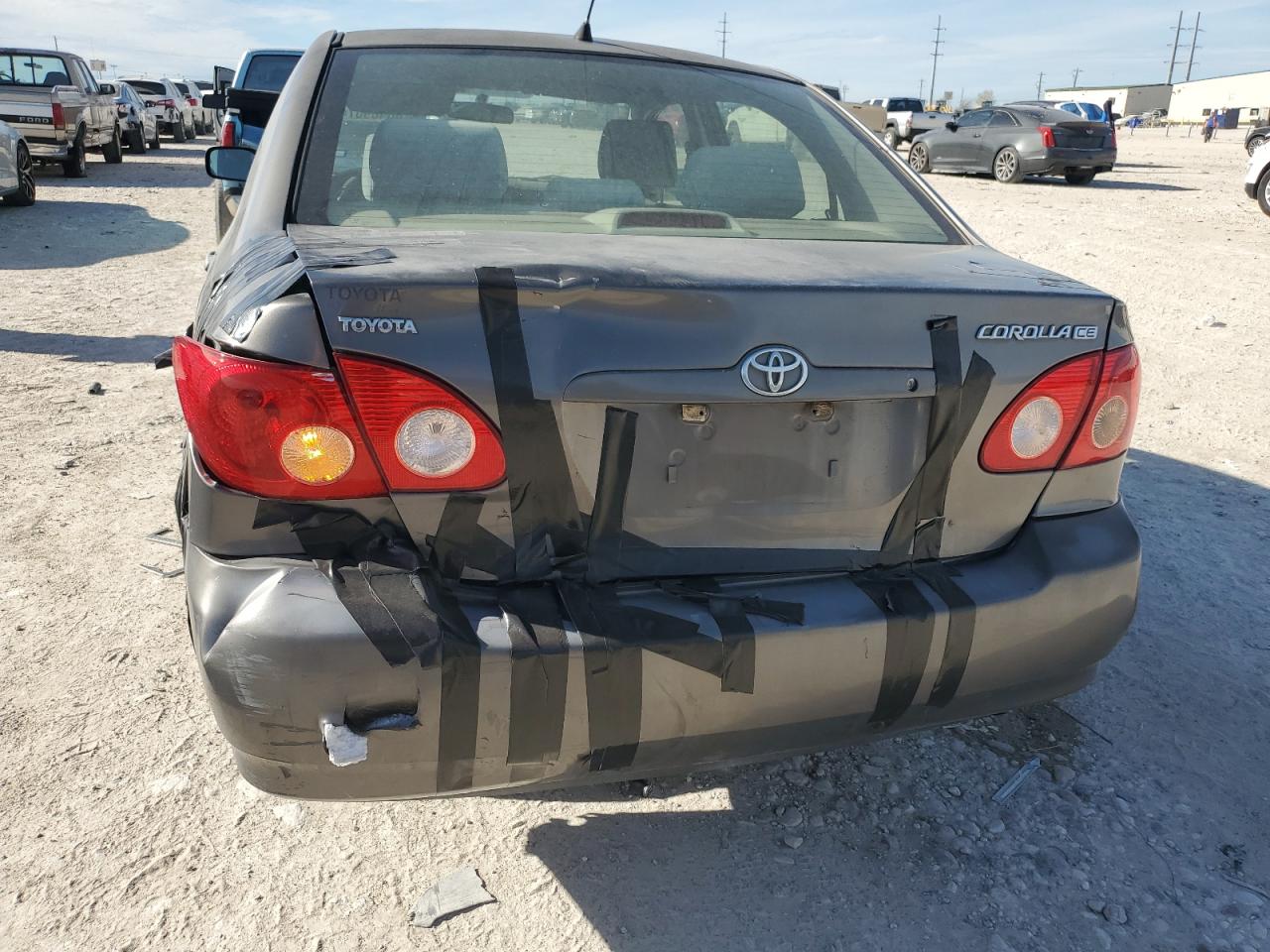 2007 Toyota Corolla VIN 1NXBR32E37Z860594 Copart auction photo, rear end damage thumbnail 6
