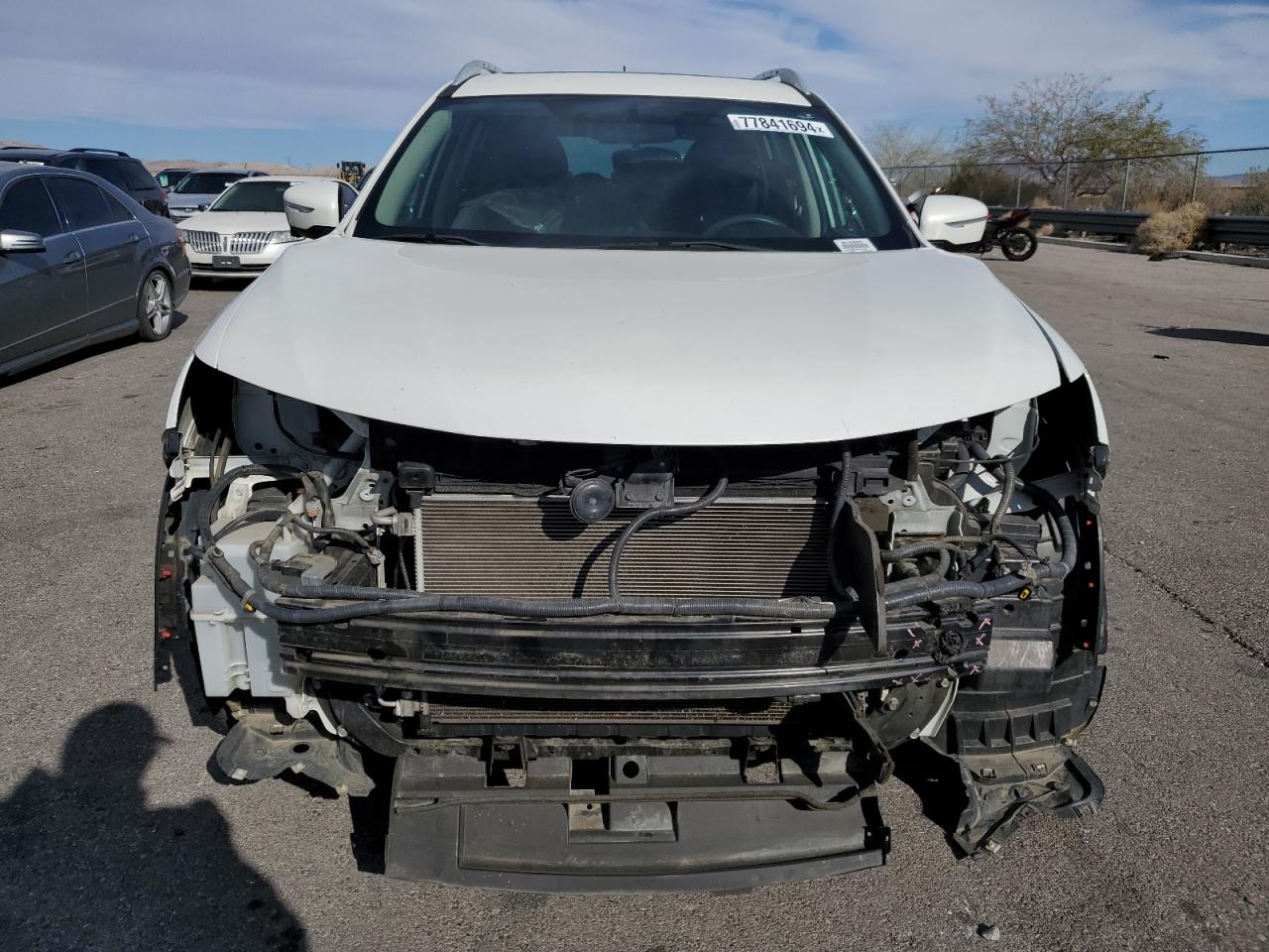 2014 Nissan Rogue VIN 5N1AT2MT9EC832580 Copart auction photo, front end / rear end damage thumbnail 5