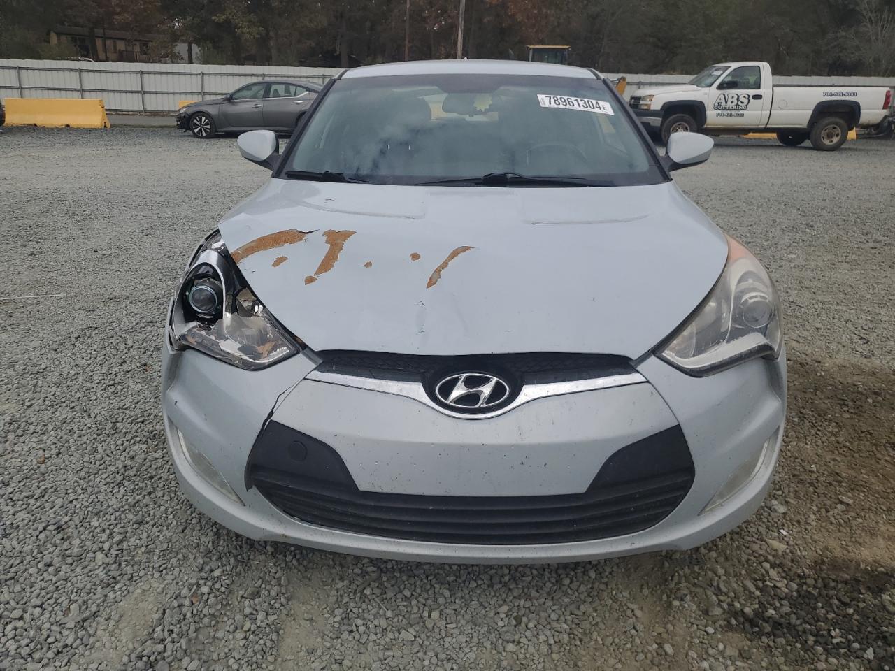 2014 Hyundai Veloster VIN KMHTC6AD6EU213698 Copart auction photo, front end damage thumbnail 5