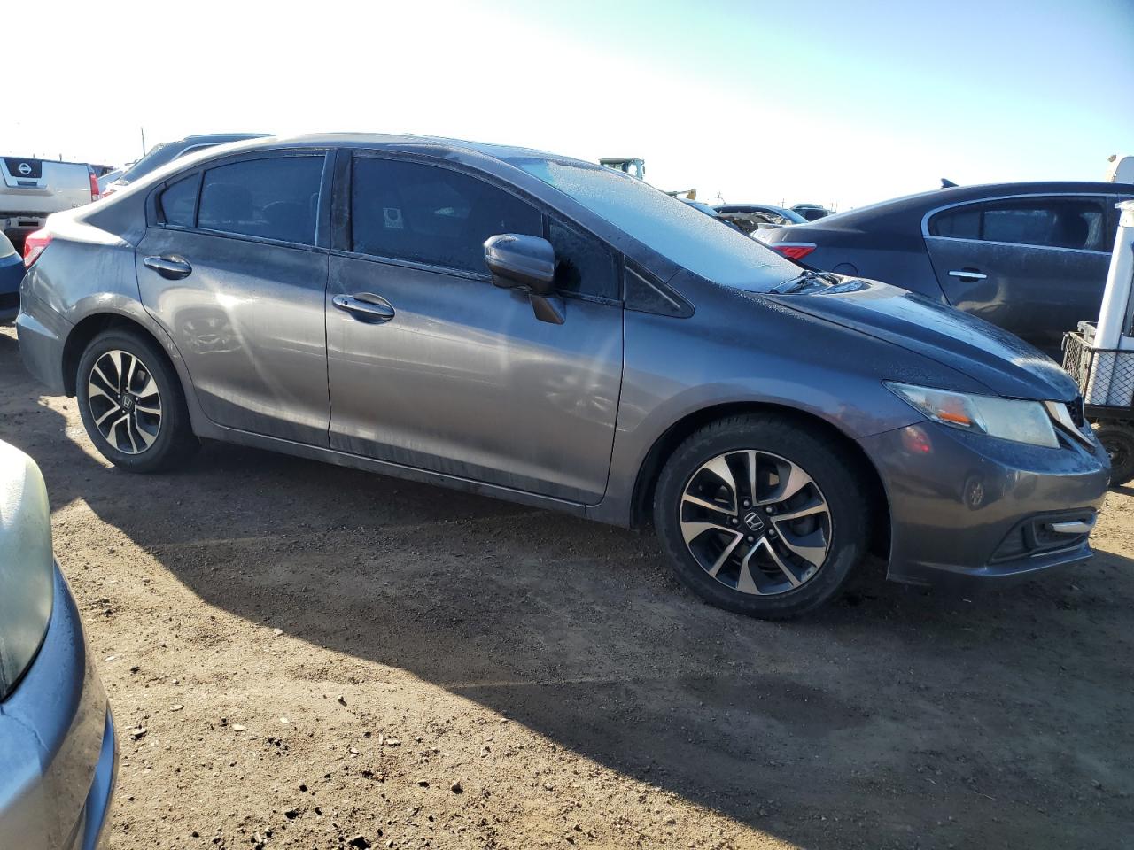 2015 Honda Civic VIN 19XFB2F80FE021329 Copart auction photo, hail damage thumbnail 4