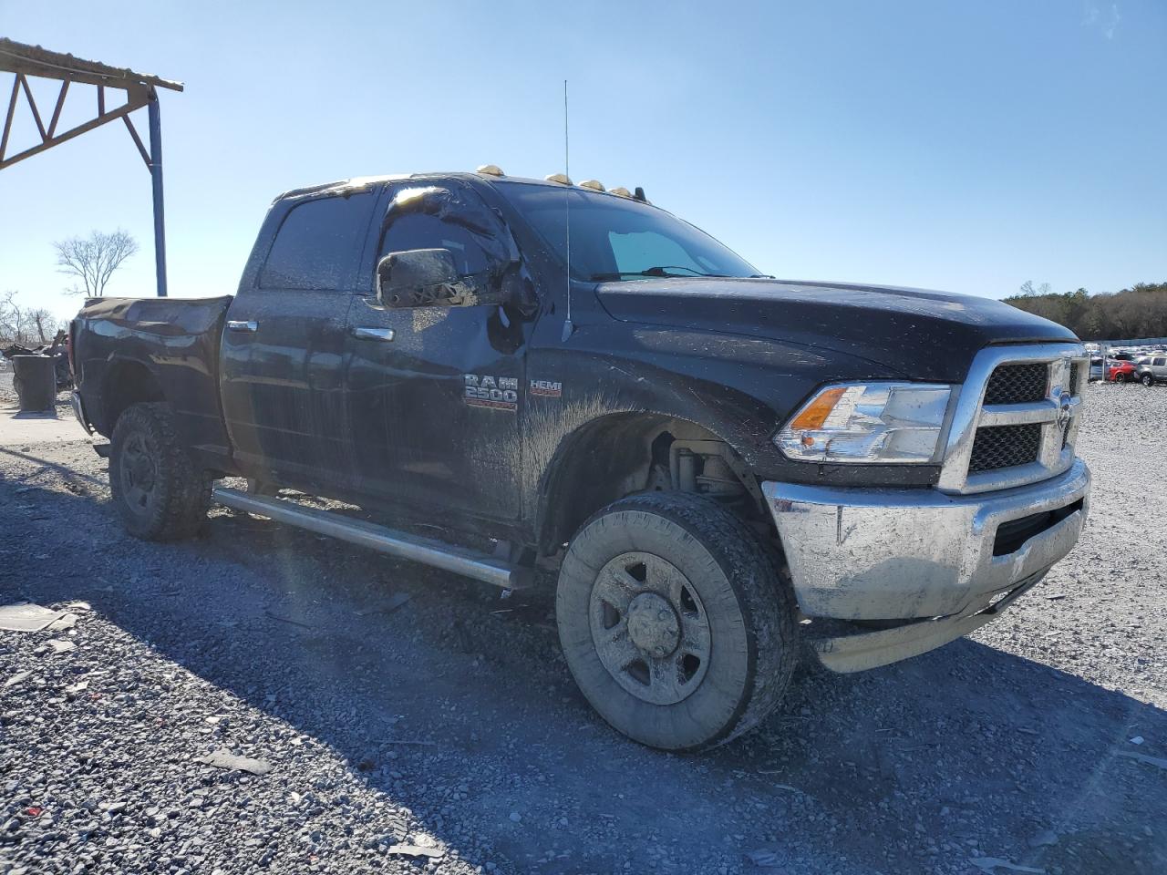 2014 Dodge 2500 VIN 3C6UR5DJ3EG129531 Copart auction photo, side / rear end damage thumbnail 4