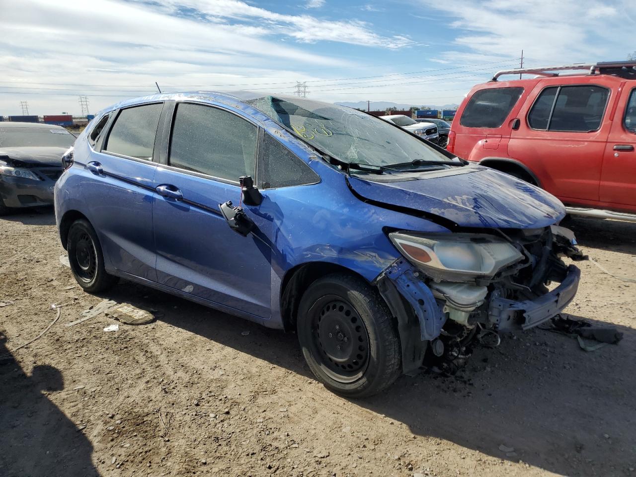 2016 Honda Fit VIN JHMGK5H54GX011282 Copart auction photo, all over / undercarriage damage thumbnail 4