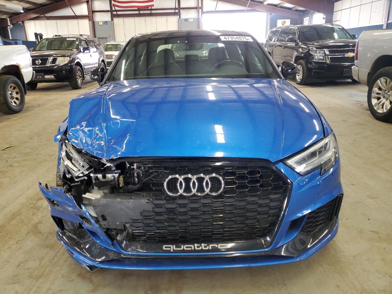 2019 Audi RS3 VIN WUABWGFF6KA903863 Copart auction photo, front end / minor dent/scratches damage thumbnail 5
