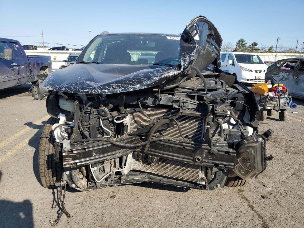 2018 Nissan Rogue VIN JN1BJ1CR6JW202011 Copart auction photo, front end / side damage thumbnail 5