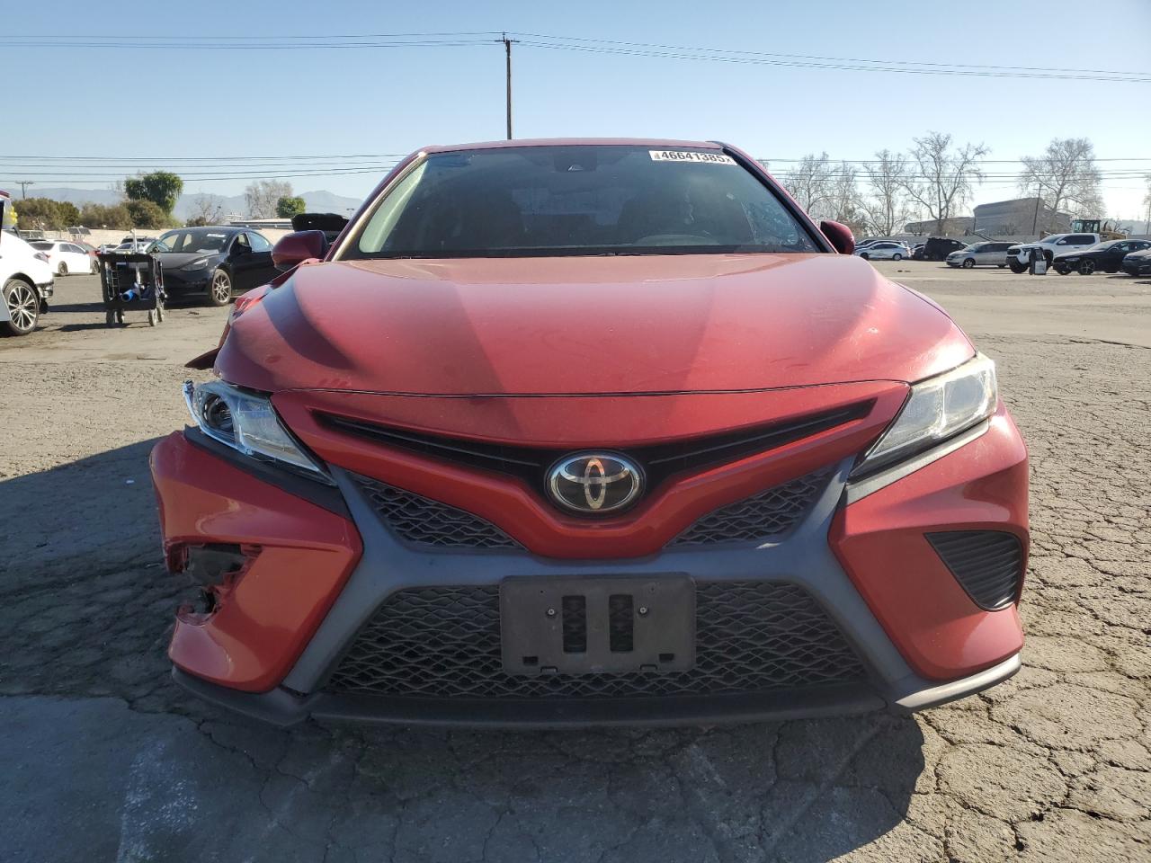 2020 Toyota Camry VIN 4T1G11AK6LU317288 Copart auction photo, front end / side damage thumbnail 5