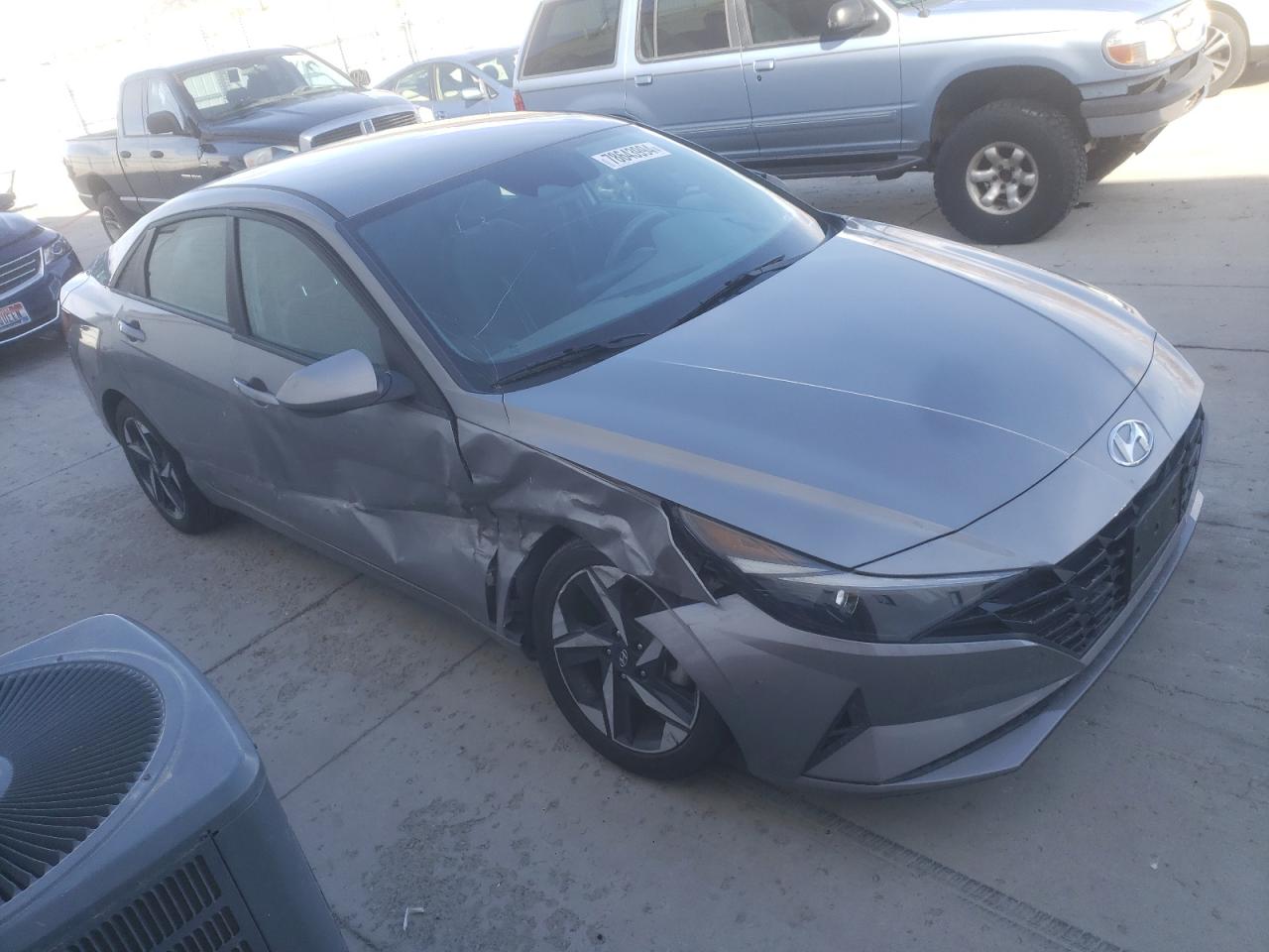 2023 Hyundai Elantra VIN KMHLS4AG9PU496098 Copart auction photo, side / front end damage thumbnail 4