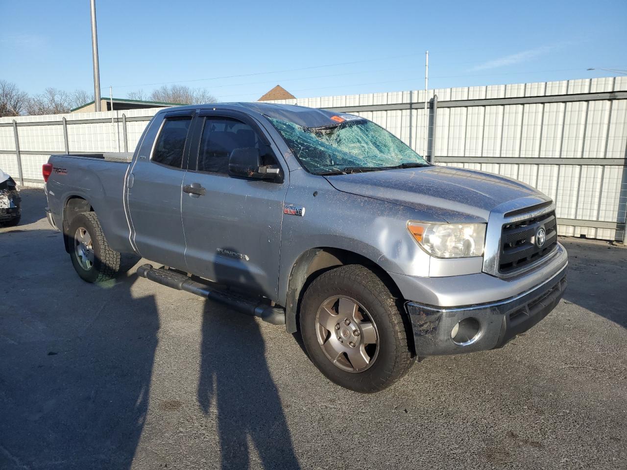 2011 Toyota Tundra VIN 5TFUY5F10BX158646 Copart auction photo, top/roof damage thumbnail 4