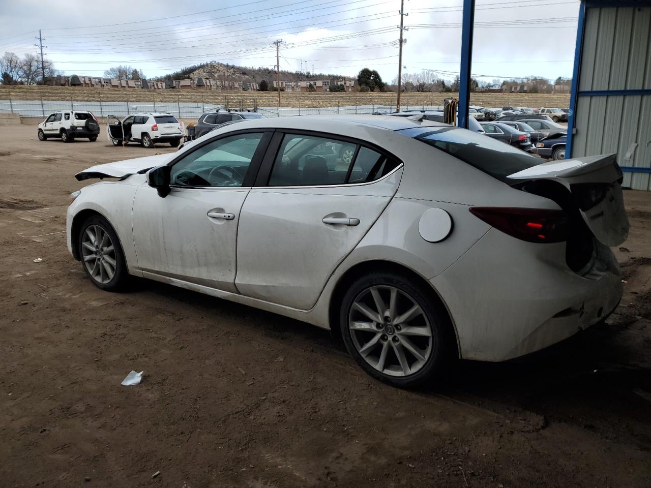 2017 Mazda 3 VIN 3MZBN1W31HM140386 Copart auction photo, rear end / front end damage thumbnail 2