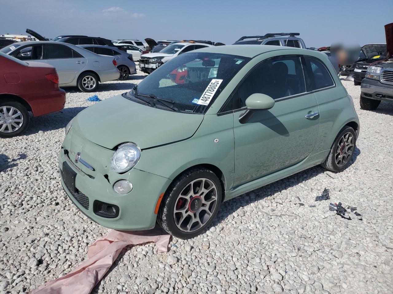 2015 Fiat 500 VIN 3C3CFFBR3FT579835 - Copart auction photo