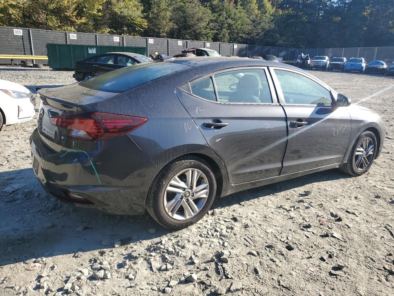 2020 Hyundai Elantra VIN 5NPD84LF6LH629030 Copart auction photo, vandalism / minor dent/scratches damage thumbnail 3