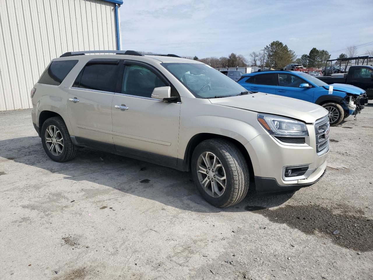 2014 GMC Acadia VIN 1GKKVRKD2EJ305908 Copart auction photo, side / front end damage thumbnail 4