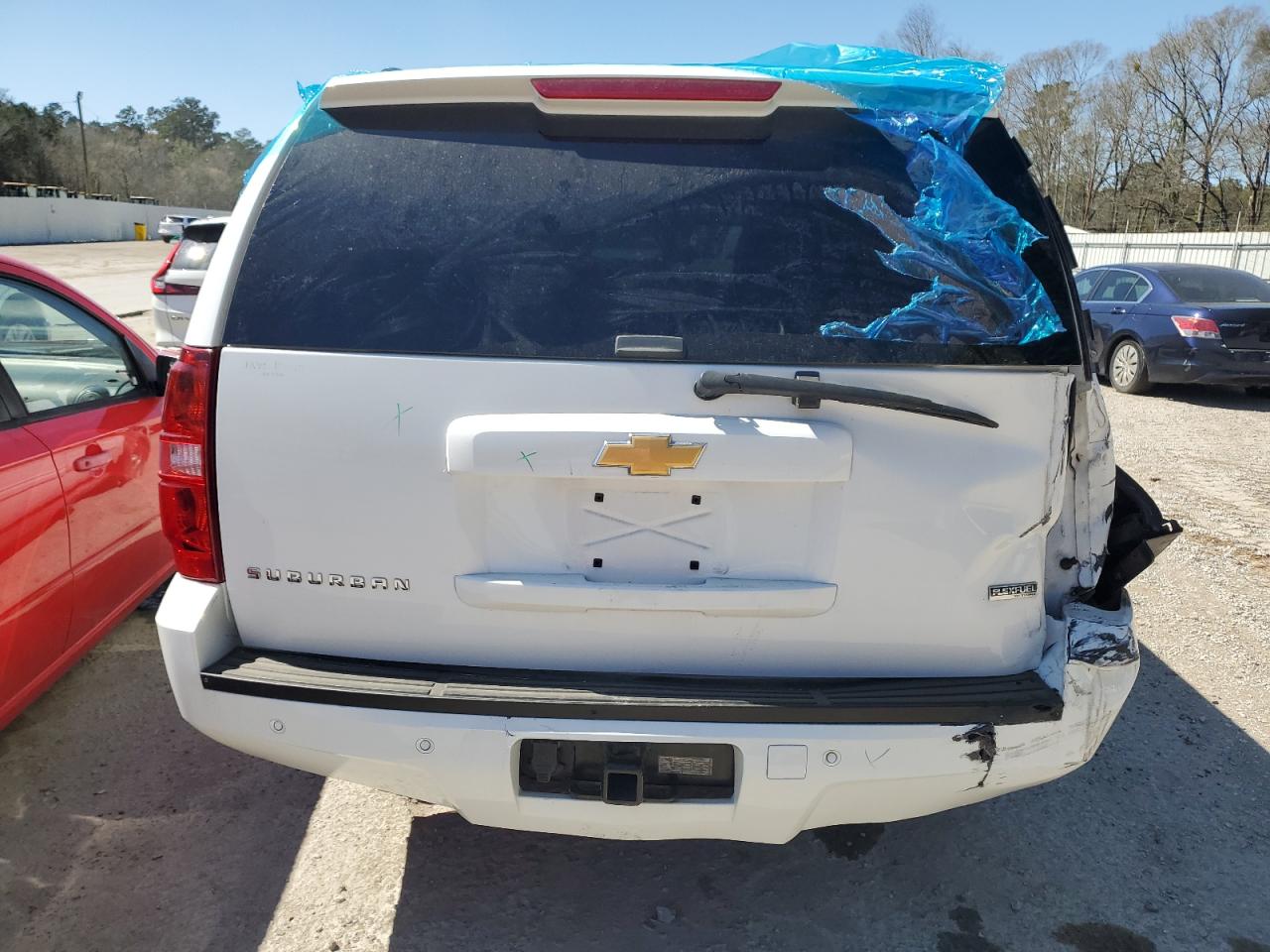 2012 Chevrolet Suburban VIN 1GNSKJE78CR190877 Copart auction photo, rear end damage thumbnail 6
