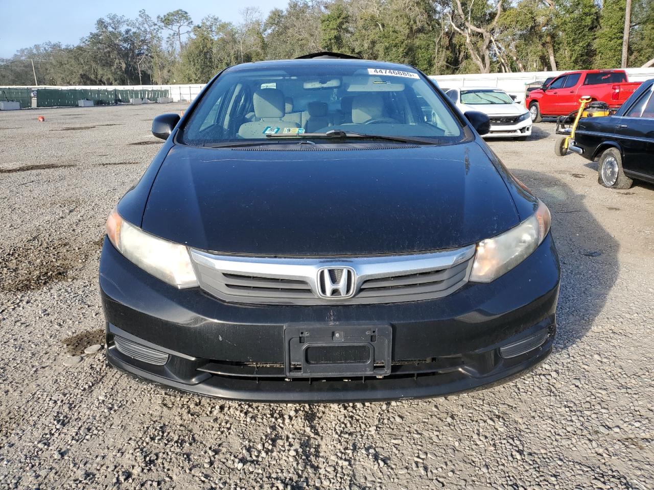 2012 Honda Civic VIN 19XFB2F82CE002616 Copart auction photo, side / rear end damage thumbnail 5