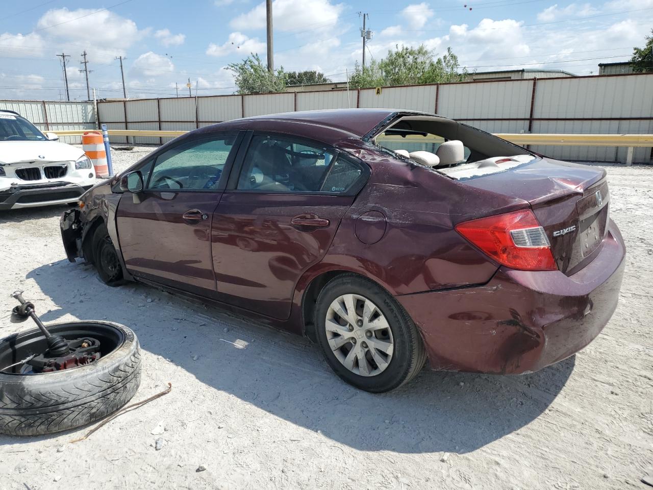2012 Honda Civic VIN 19XFB2F53CE095037 Copart auction photo, all over / minor dent/scratches damage thumbnail 2