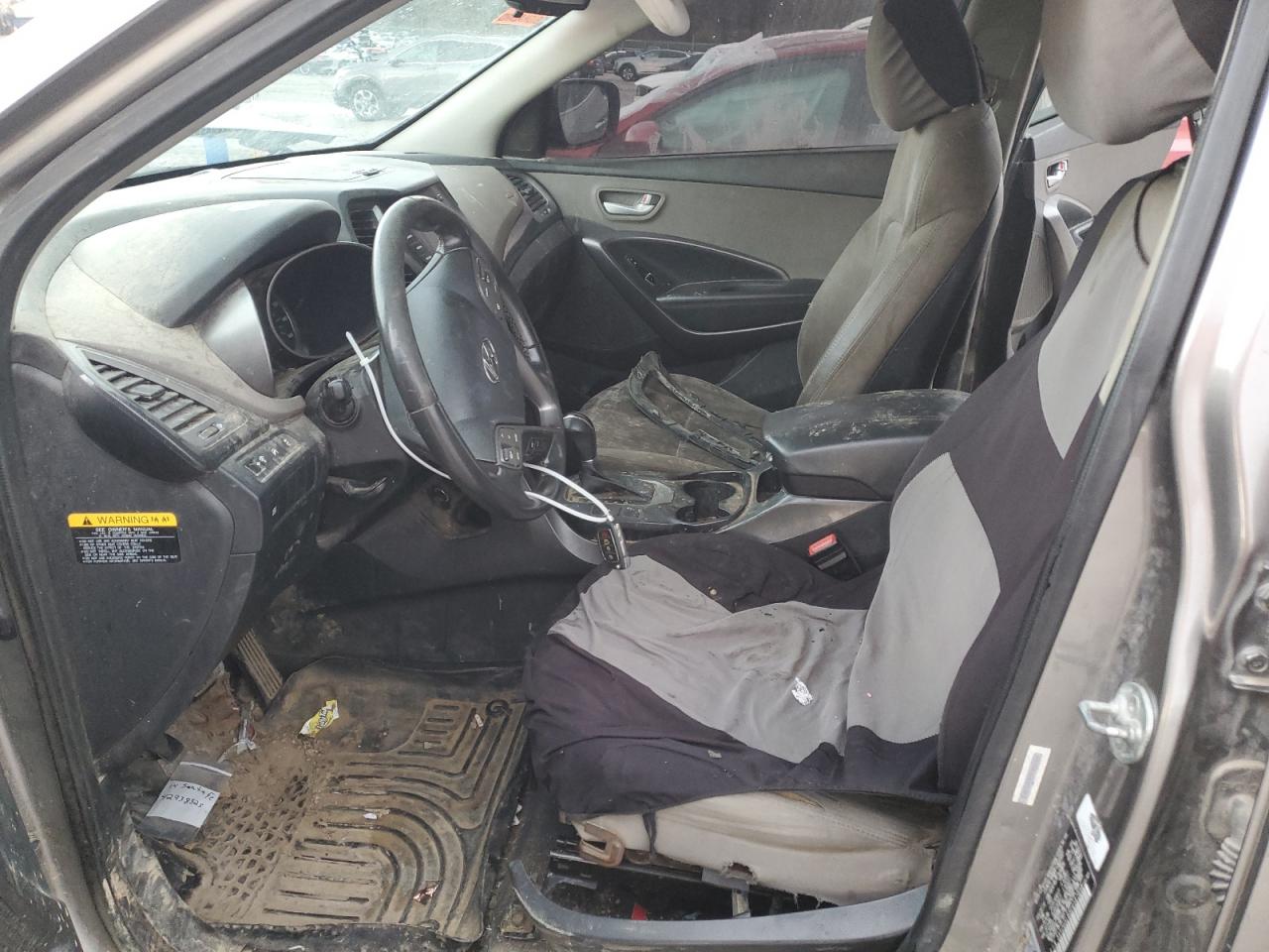 2014 Hyundai Santa Fe VIN 5XYZU3LB3EG167898 Copart auction photo, front end damage thumbnail 7