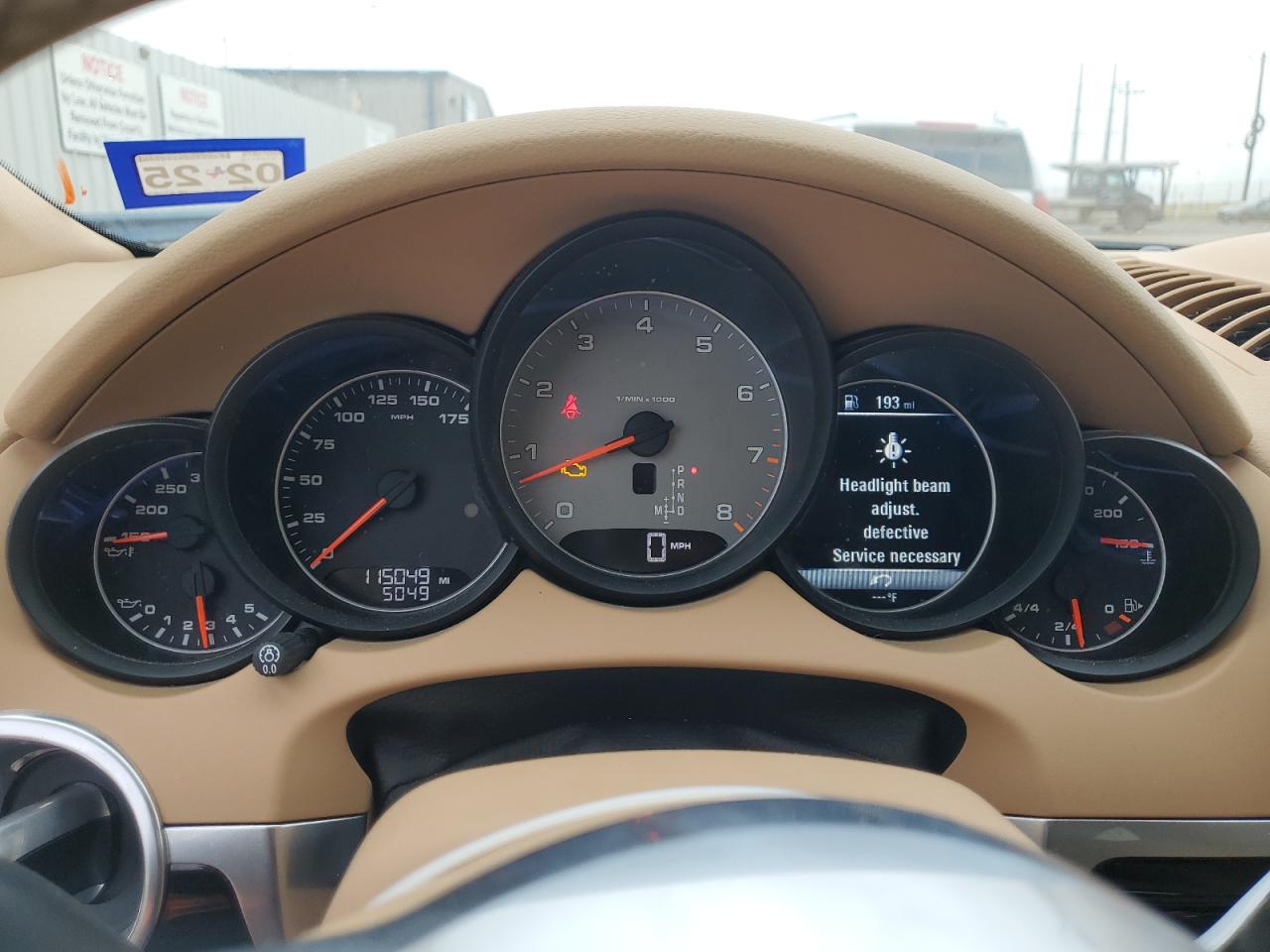 2017 Porsche Cayenne VIN WP1AB2A26HLA52820 Copart auction photo, front end / side damage thumbnail 9