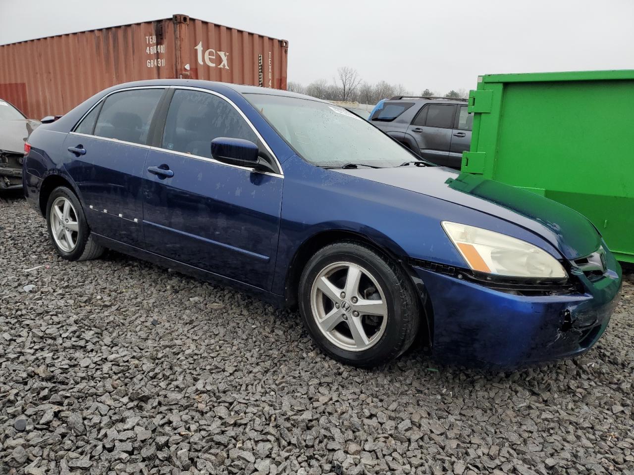 2003 Honda Accord VIN 1HGCM56693A010861 Copart auction photo, front end / rear end damage thumbnail 4