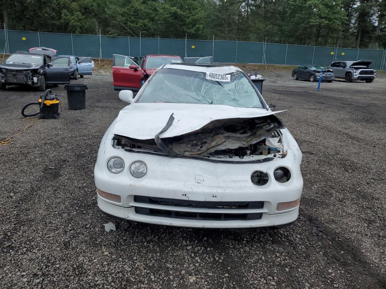 1995 Acura Integra VIN JH4DC4457SS015770 Copart auction photo, top/roof / front end damage thumbnail 5