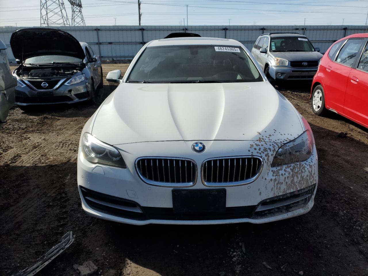 2014 BMW 5er VIN WBA5B3C57ED536661 Copart auction photo, side / minor dent/scratches damage thumbnail 5