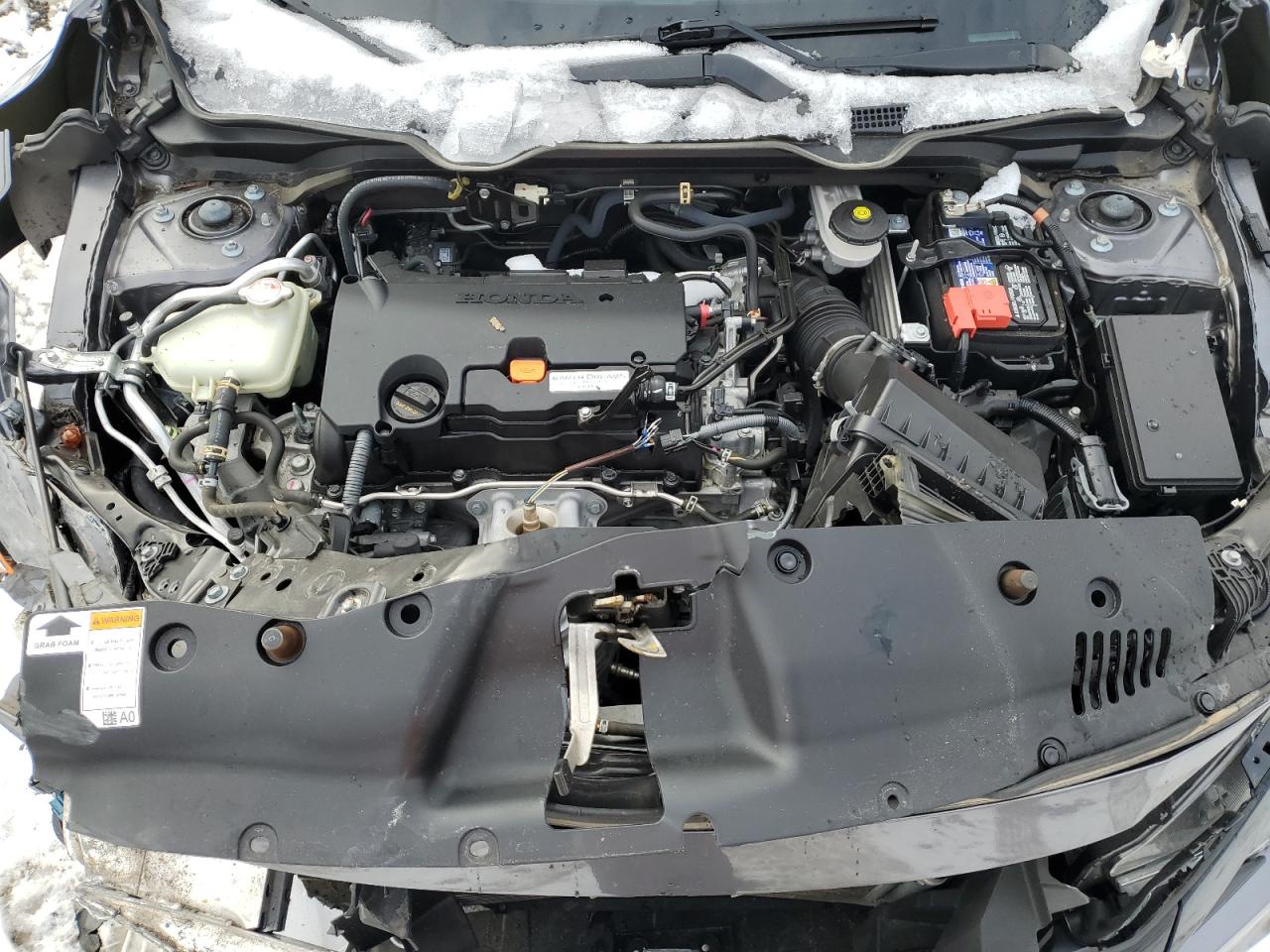 2020 Honda Civic VIN 2HGFC2F60LH590551 Copart auction photo, front end / side damage thumbnail 11