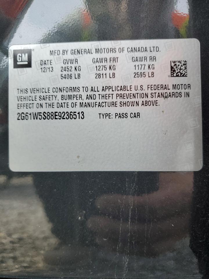2014 Cadillac XTS VIN 2G61W5S88E9236513 Copart auction photo, all over damage thumbnail 12
