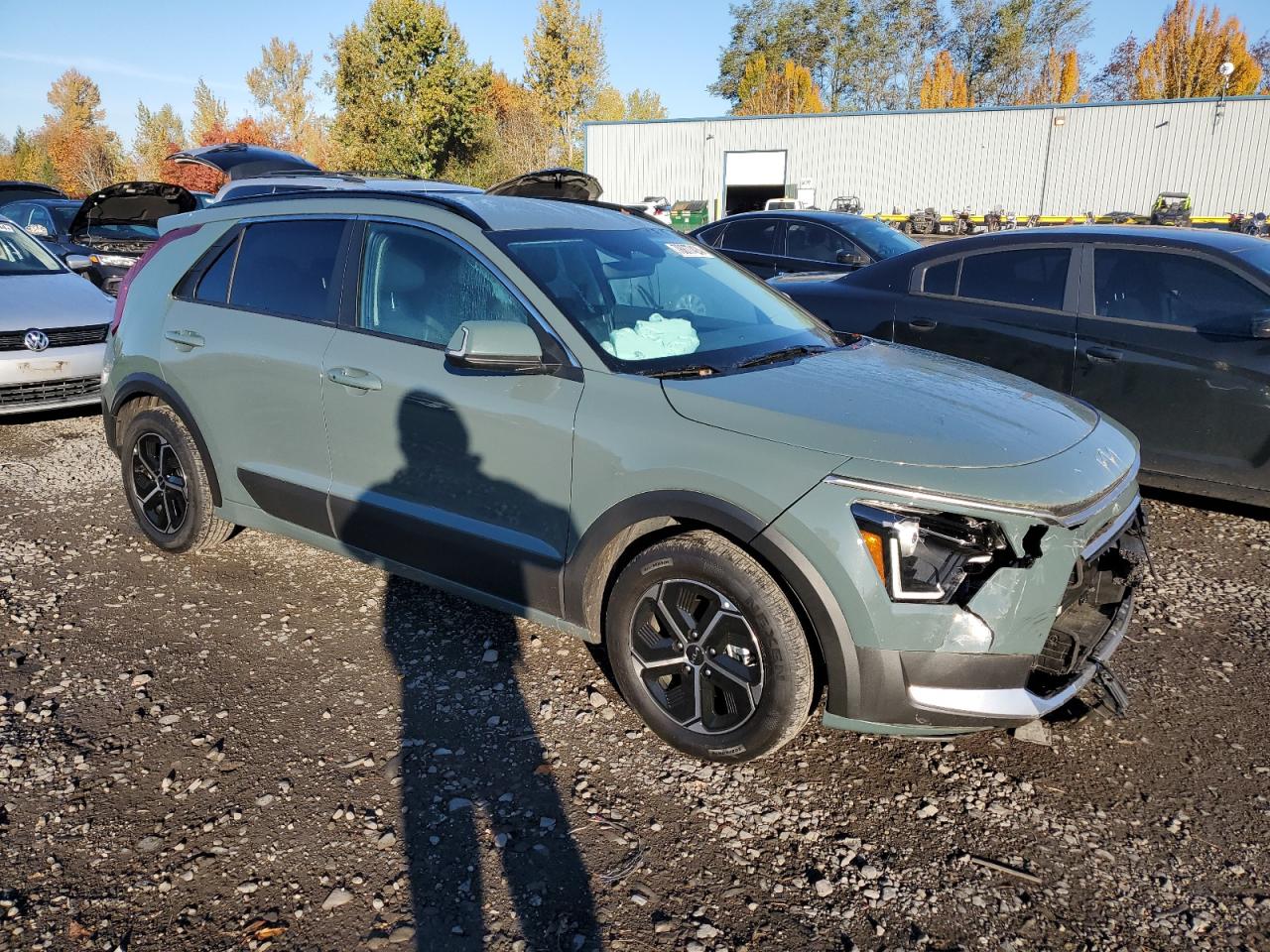 2023 KIA Niro VIN KNDCR3LE4P5116259 Copart auction photo, front end damage thumbnail 4