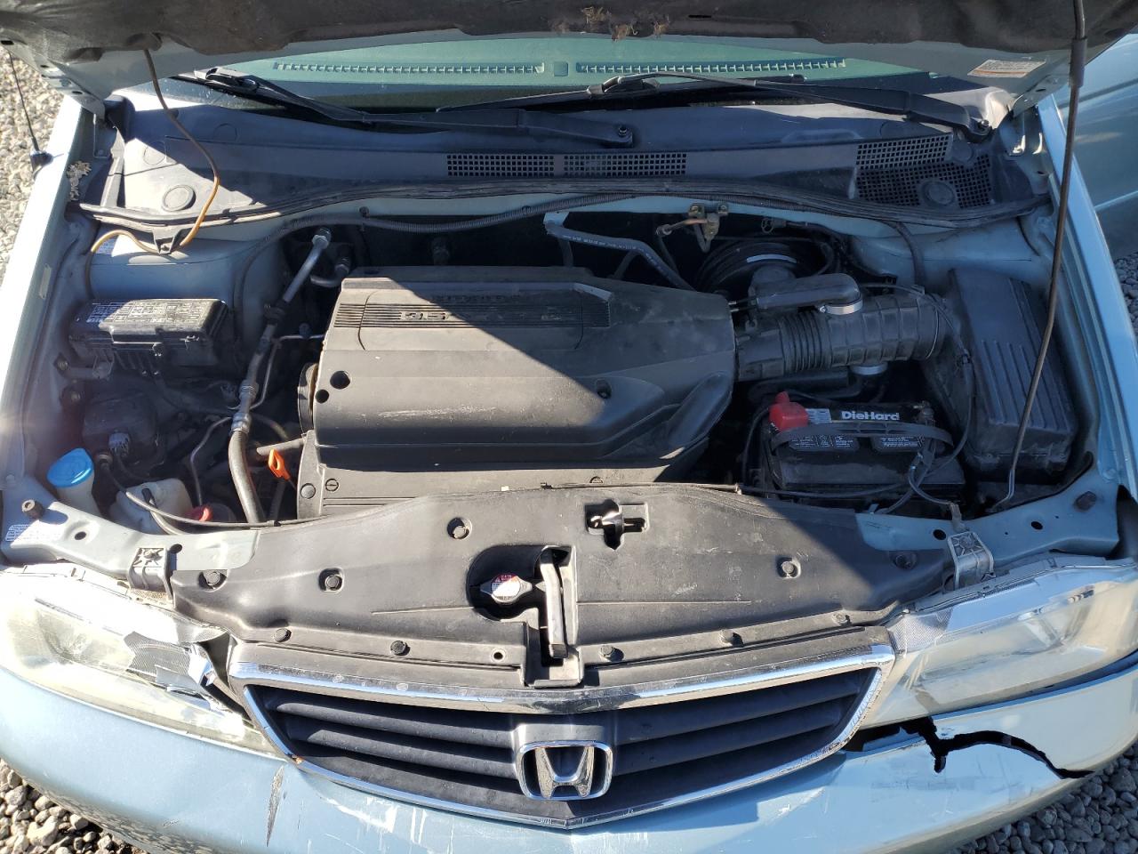 2004 Honda Odyssey VIN 5FNRL18924B058772 Copart auction photo, all over / rear end damage thumbnail 11