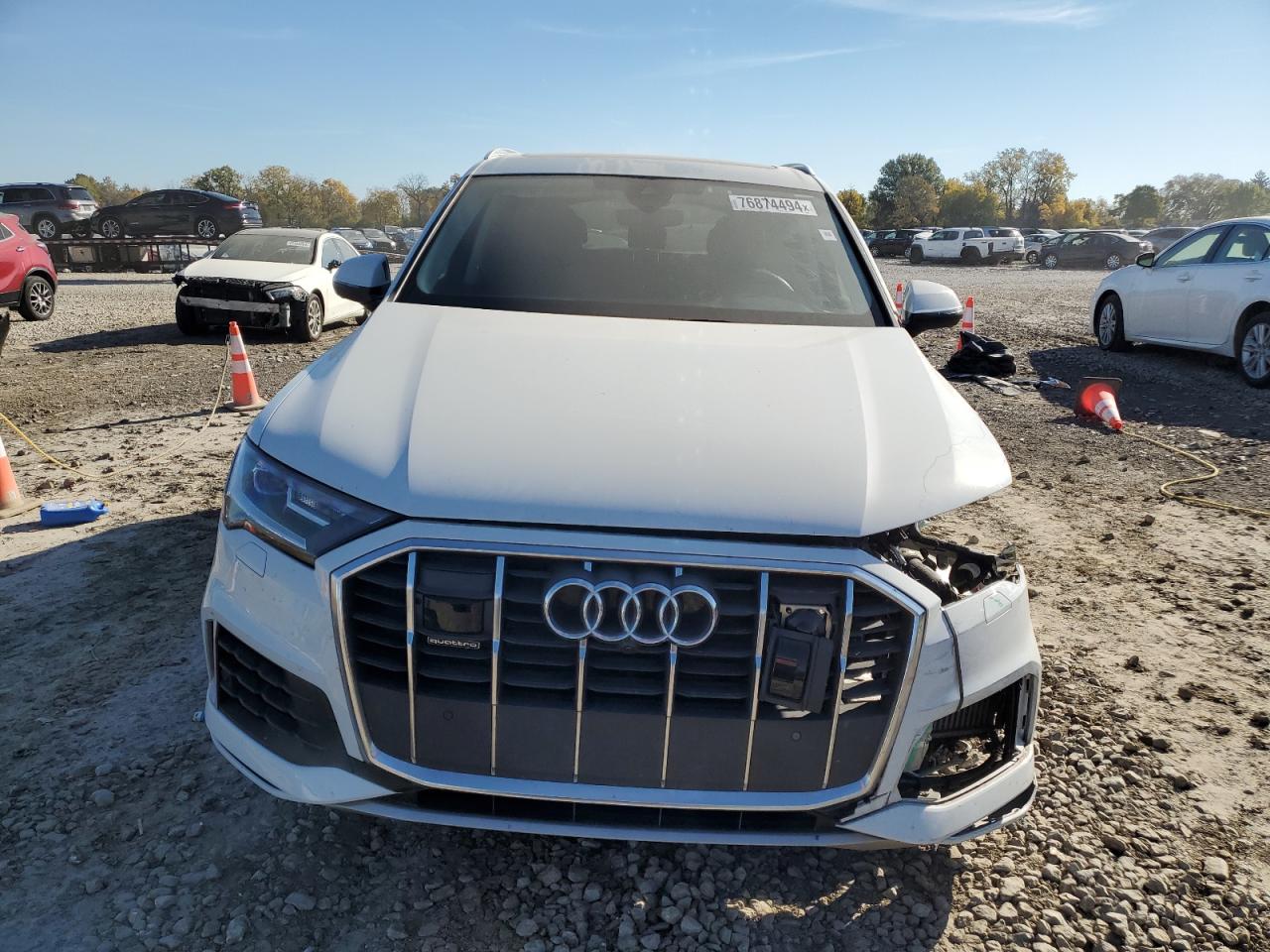 2022 Audi Q7 VIN WA1LXBF74ND016866 Copart auction photo, front end damage thumbnail 5