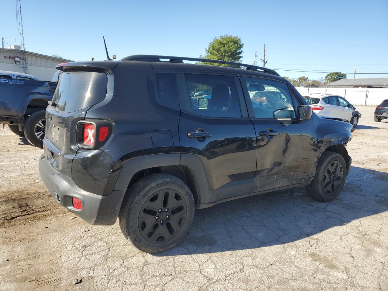 2020 Jeep Renegade VIN ZACNJBAB2LPL07969 Copart auction photo, front end / side damage thumbnail 3