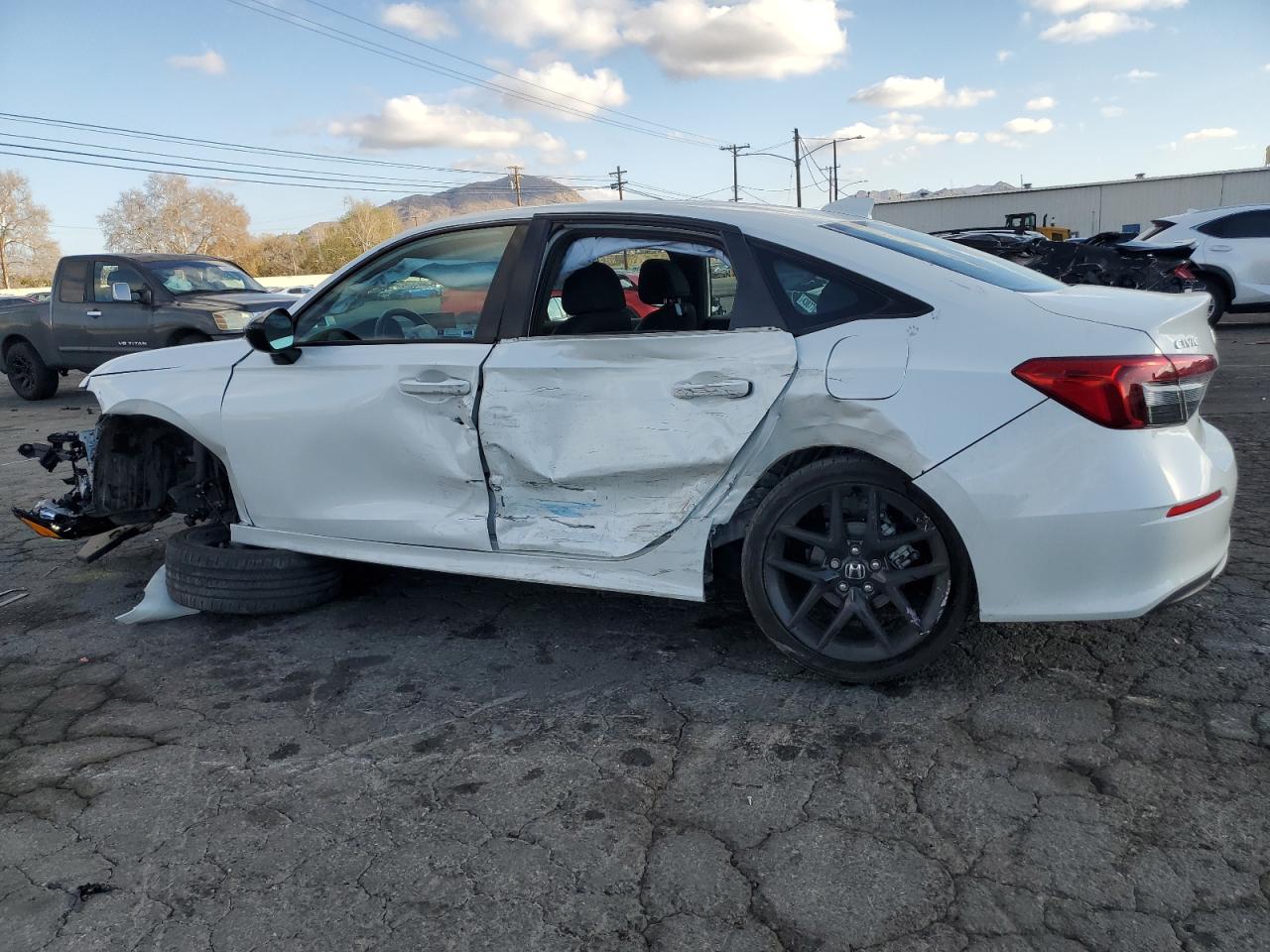 2023 Honda Civic VIN 2HGFE2F58PH506354 Copart auction photo, front end / side damage thumbnail 2