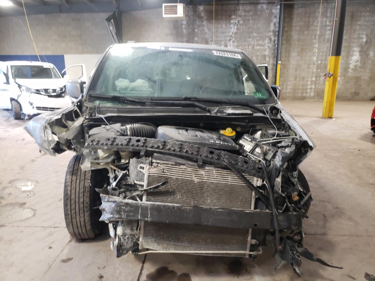 2018 Dodge Caravan VIN 2C4RDGCG8JR209717 Copart auction photo, front end / side damage thumbnail 5