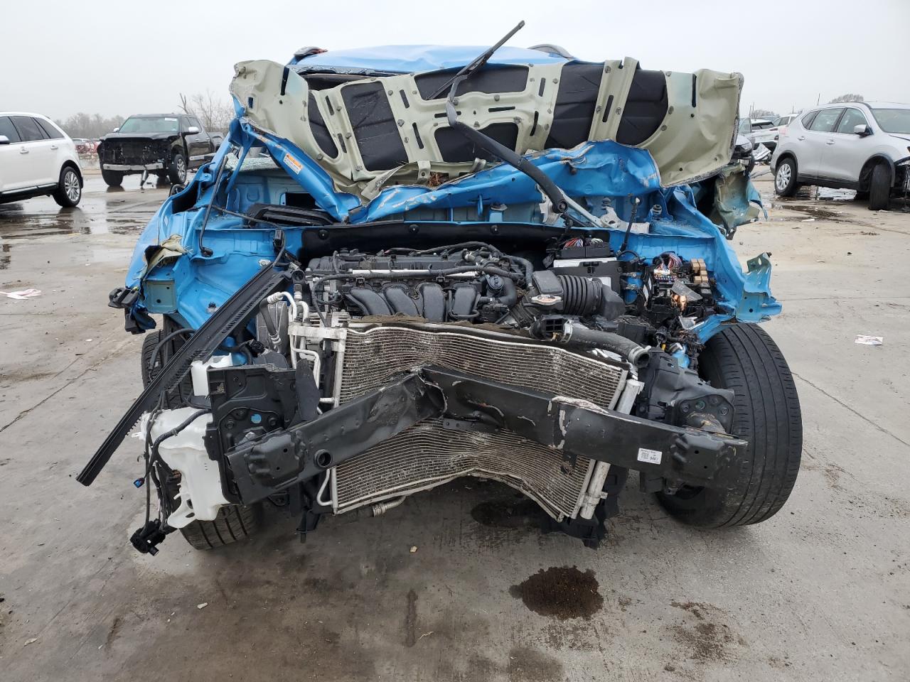 2020 Hyundai Kona VIN KM8K2CAAXLU494470 Copart auction photo, rollover damage thumbnail 5