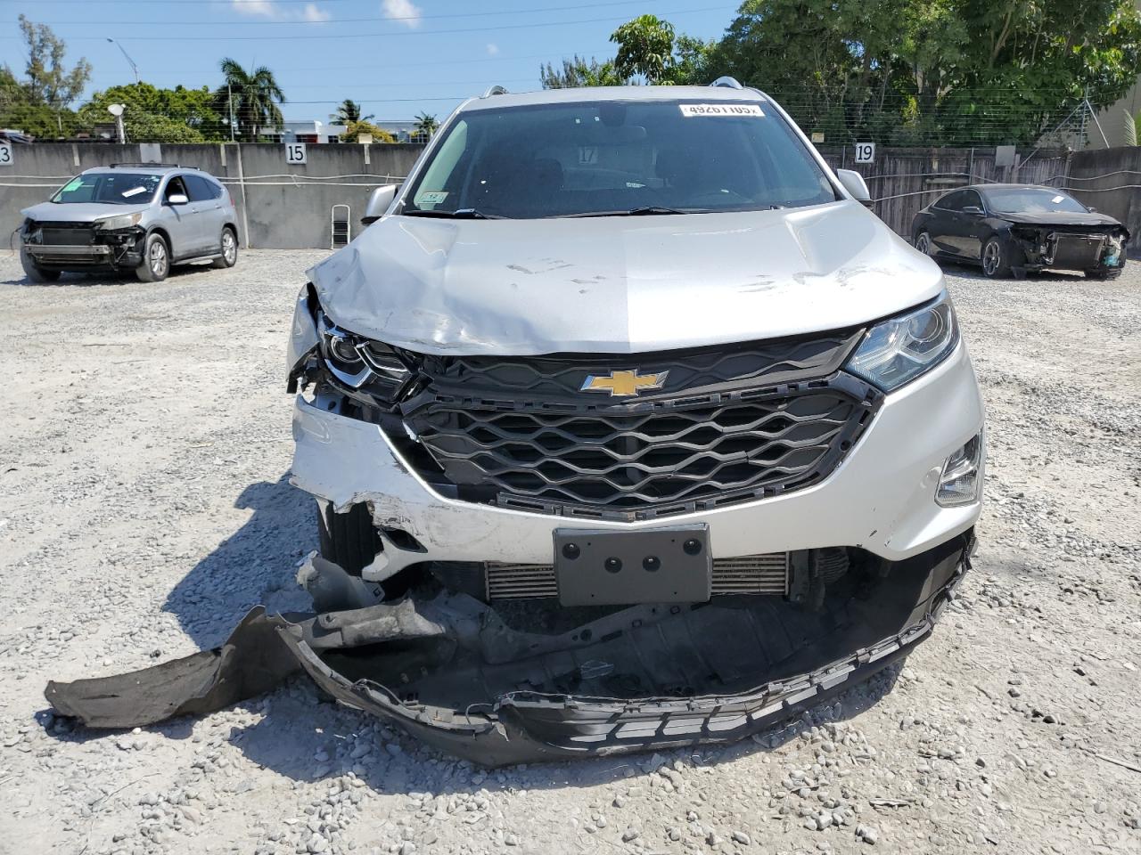 2018 Chevrolet Equinox VIN 2GNAXTEX8J6163244 Copart auction photo, front end damage thumbnail 5