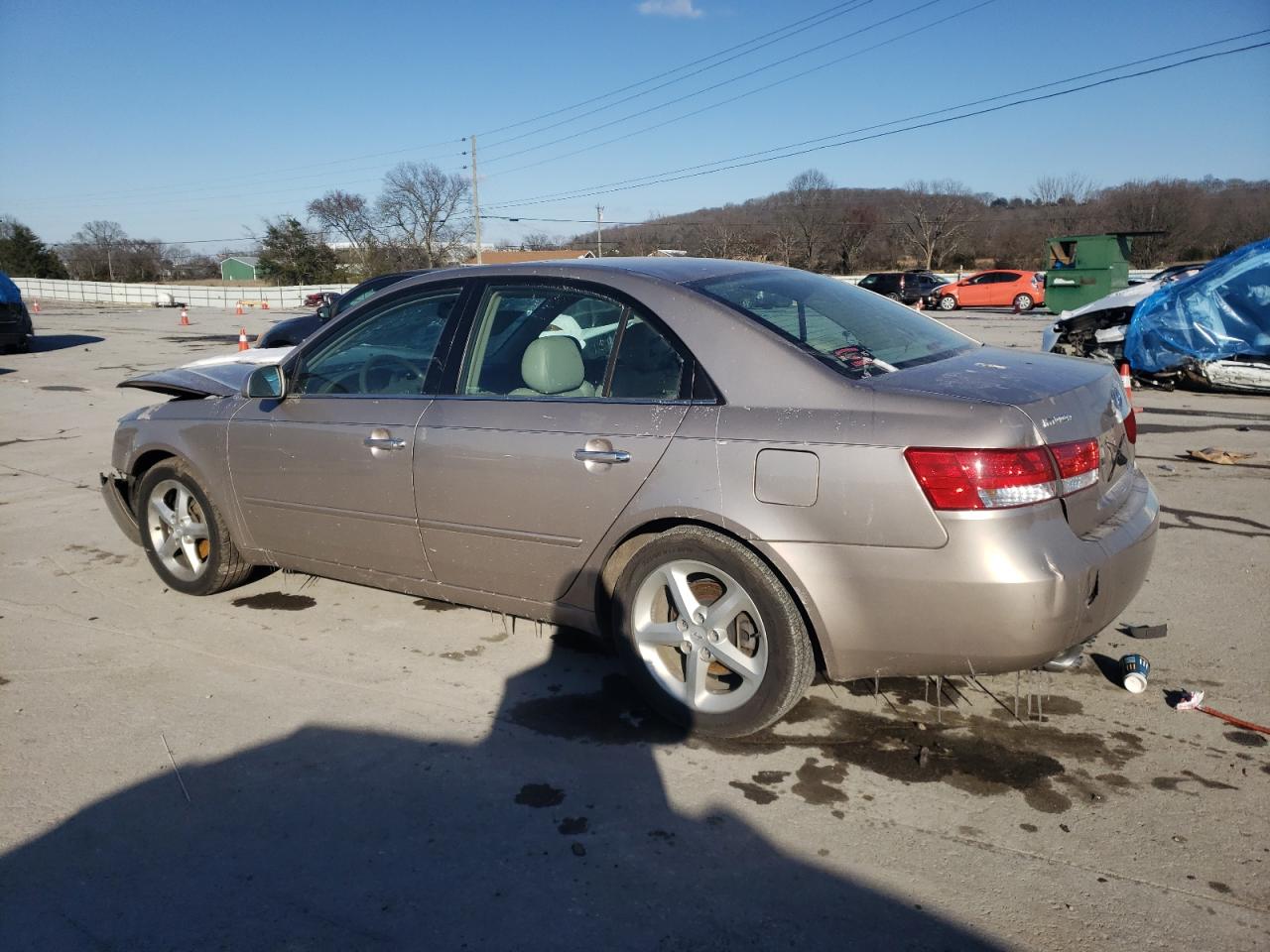 2006 Hyundai Sonata VIN 5NPEU46FX6H009782 Copart auction photo, front end damage thumbnail 2