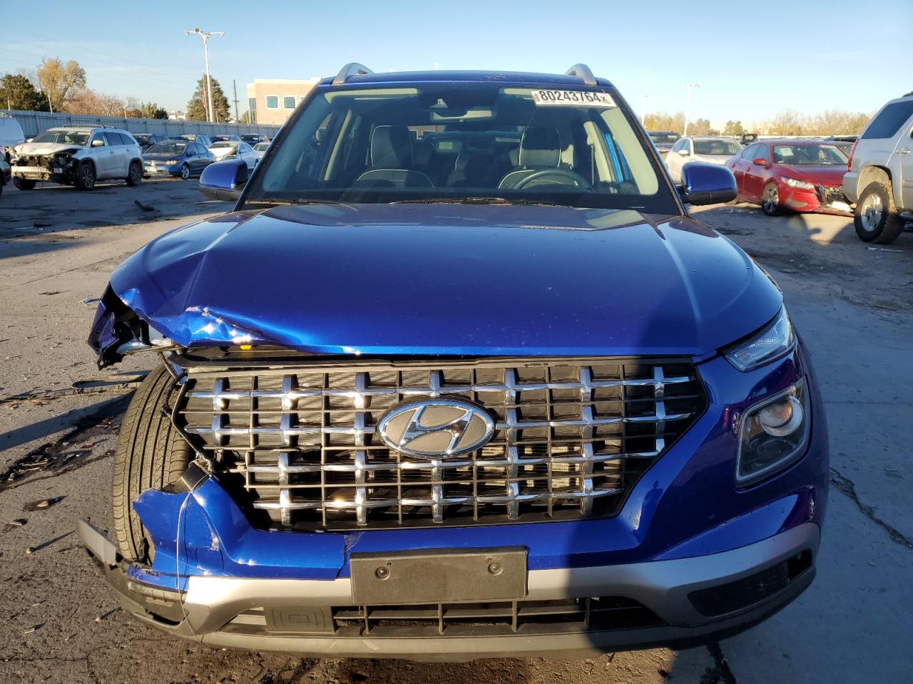 2022 Hyundai Venue VIN KMHRC8A37NU193054 Copart auction photo, front end damage thumbnail 5