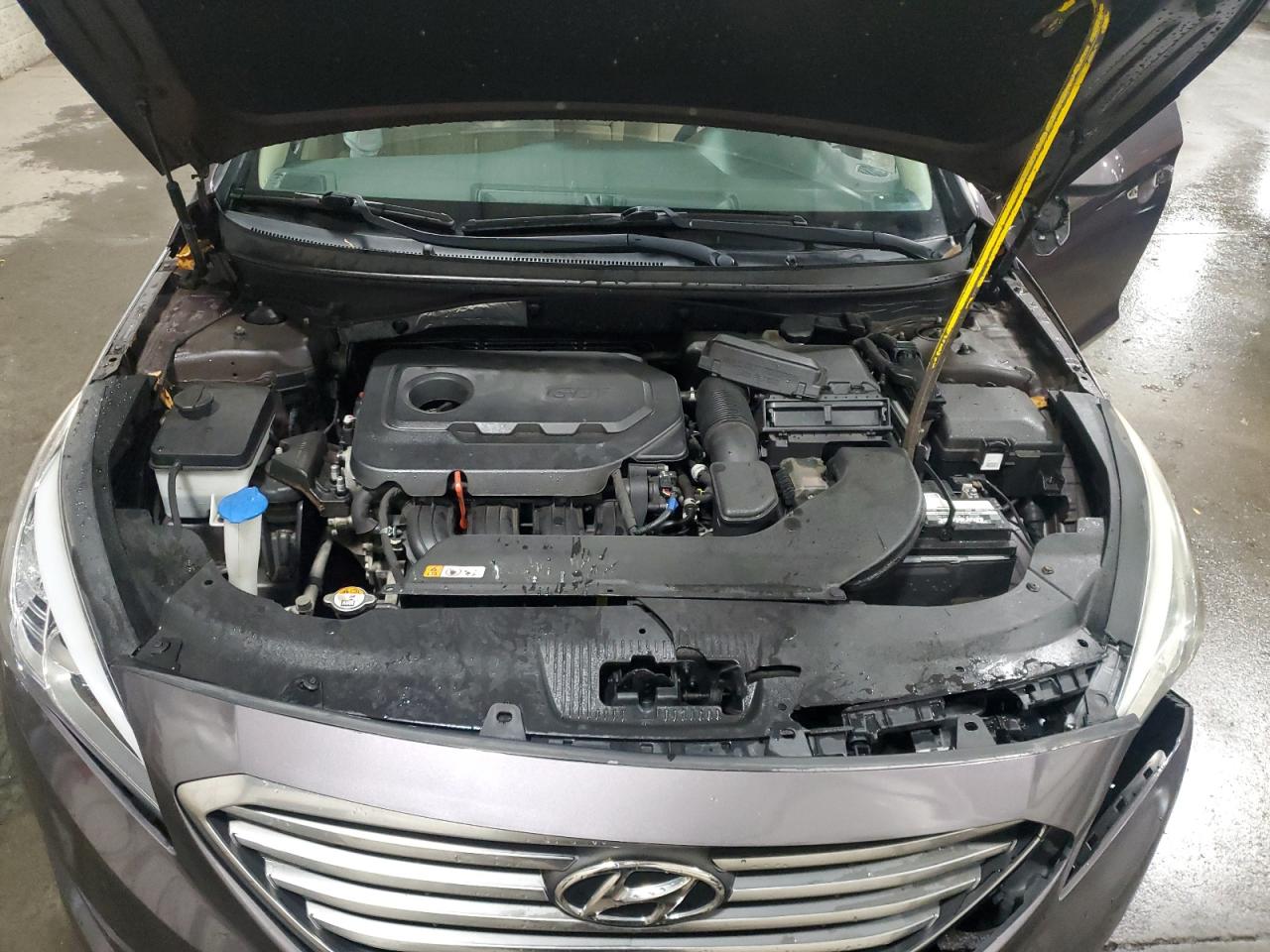 2017 Hyundai Sonata VIN 5NPE24AF5HH504262 Copart auction photo, front end / side damage thumbnail 12