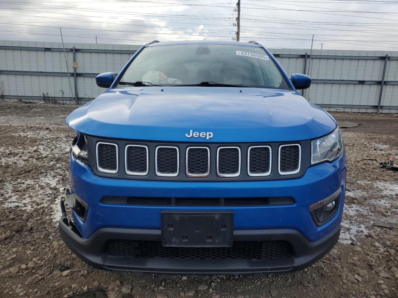 2020 Jeep Compass VIN 3C4NJDBB0LT149041 Copart auction photo, front end / side damage thumbnail 5